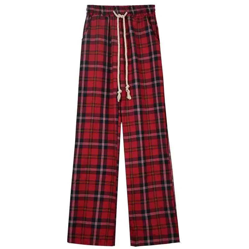 Long Pants for Women Straight Leg High Waist Woman Trousers Elastic New In 90s All Medium Aesthetic One Size Comfortable Stretch