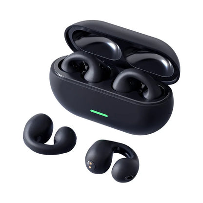 New Bluetooth Wireless Ear Clip-On Headphones 5.3 HD Noise Cancelling Sports Gaming Headsets for Music And Calls