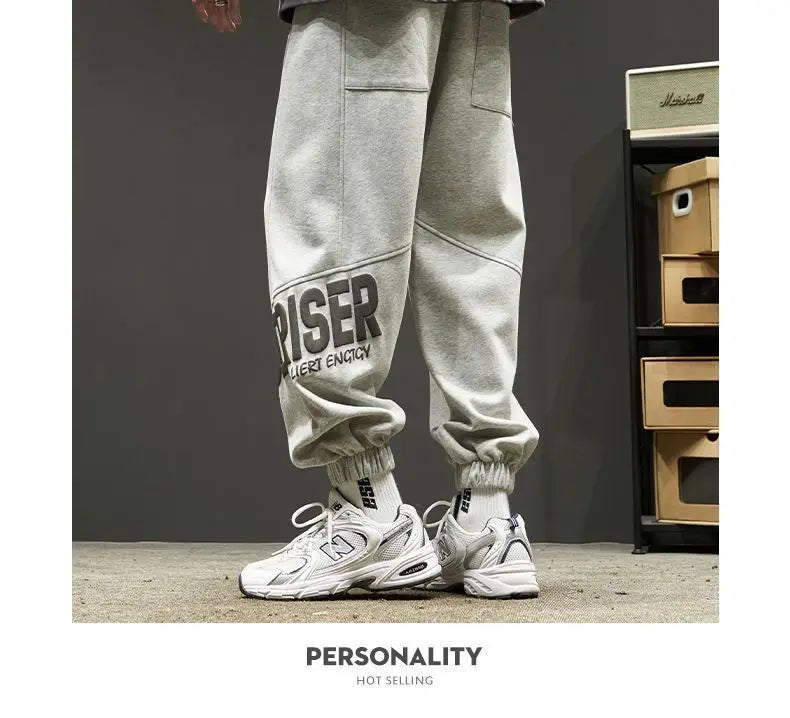 Men's Summer New Loose Long Pants Straight-leg  Leisure Resort Trousers Men Fashion Lightweight Breathable Straight Leg Pan