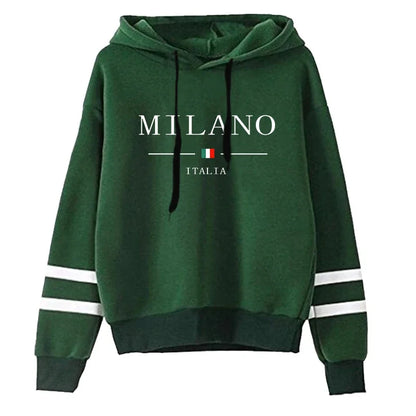 Hoodies Womens Sweatshirts Hot Sales Printing Daily Versatile Pullovers Stripe Jogging Sports Clothing Casual Woman Hooded Tops