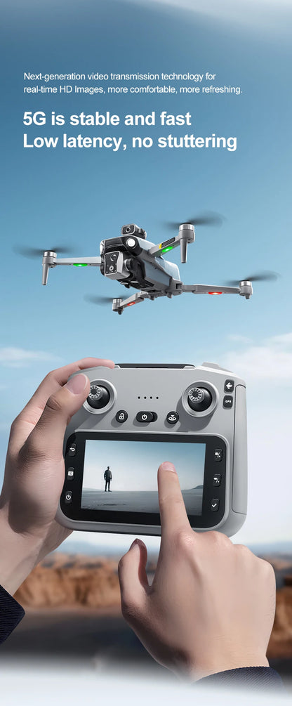 K19 Max GPS Drone 360° Laser Obstacle Avoidance Panoramic Shooting 5G RC Airdrop Device Drone Optical Flow Positioning Gift Toy