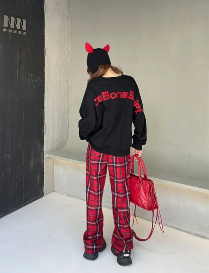 Long Pants for Women Straight Leg High Waist Woman Trousers Elastic New In 90s All Medium Aesthetic One Size Comfortable Stretch