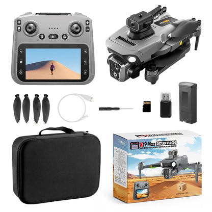K19 Max GPS Drone 360° Laser Obstacle Avoidance Panoramic Shooting 5G RC Airdrop Device Drone Optical Flow Positioning Gift Toy