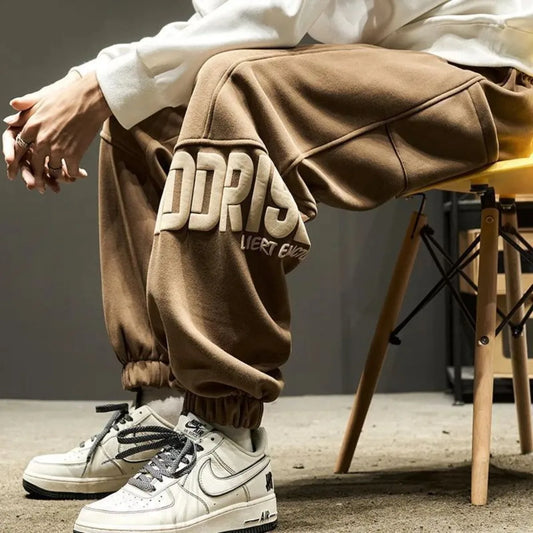 Men's Summer New Loose Long Pants Straight-leg  Leisure Resort Trousers Men Fashion Lightweight Breathable Straight Leg Pan