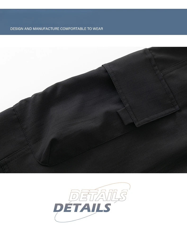 long pants for men warm pure cotton pan Thick and stretchy straight leg elastic waistband versatile casual  in autumn and winter