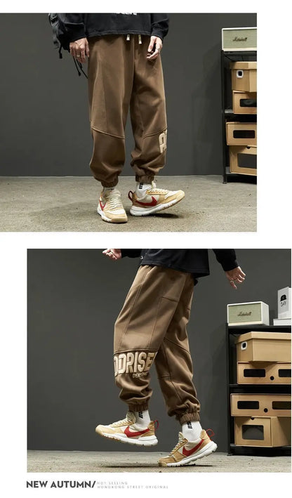 Men's Summer New Loose Long Pants Straight-leg  Leisure Resort Trousers Men Fashion Lightweight Breathable Straight Leg Pan